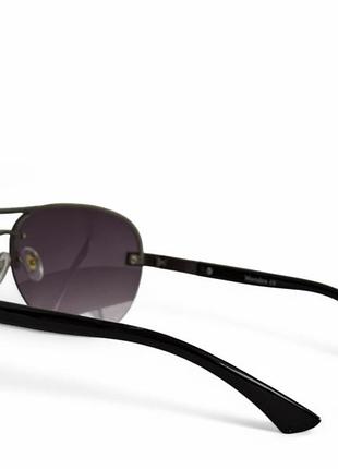 Соцезащитные очки "aviator" черные