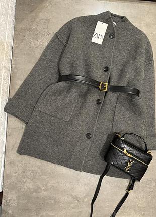 Вʼязанне пальто zara кардиган оверсайз