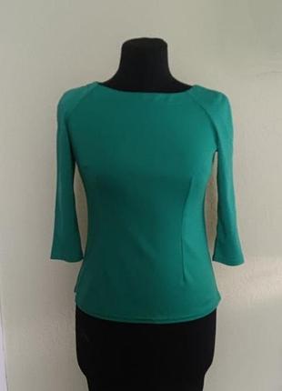 Блуза жіноча зеленого , бірюзового кольору, трикотаж