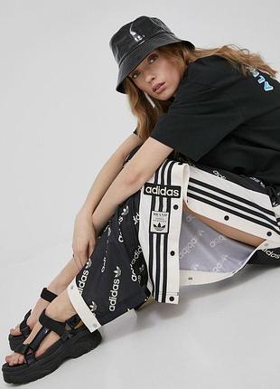 Adidas adibreak нові оригінальні спортивні штани адідас адібрейк чорні широкі на кнопках оверсайз