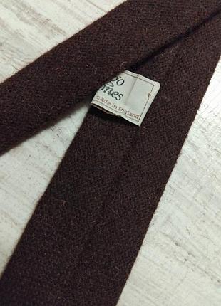 Шерстяной винтажный галстук inigo jones унисекс узкий галстук из шерсти винтаж английская8 фото