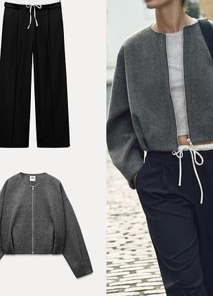 Бомбер puffball  zara