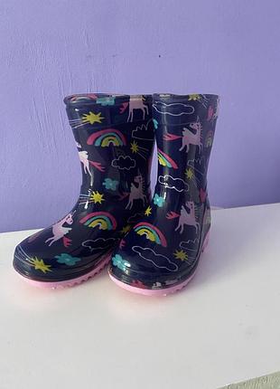 Гумаки на дівчинку гумачки з єдинорогами