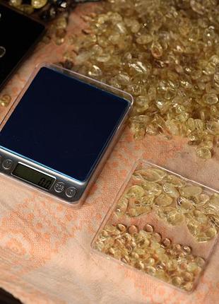 Цитрин, галтовка, шліфовані кристали