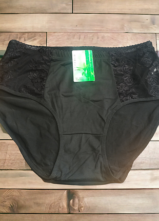 Трусы женские черные, по бирке 8xl, талия 35 см