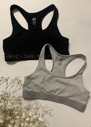 Два спортивных топа, топики h&amp;m