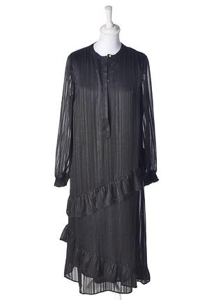 Saint tropez желчное платье с рюшами