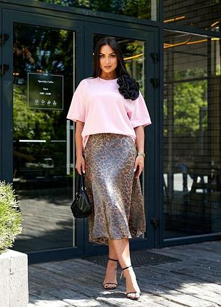 Футболка с съемной розой