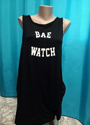 Очень стильная удлиненная майка женская