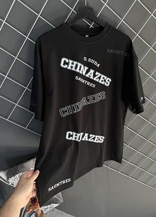 Футболка оверсайз черная chinazes 2.0