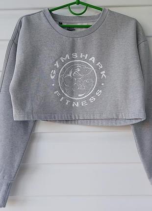 Укороченный свитер gymshark топ кроп для фитнеса
