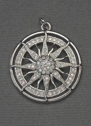 Кулон зірка білі стрази