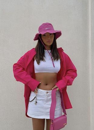 Хит ❤️‍🔥❤️‍🔥🩷розовая панама jacquemus шляпа панамка с бахромой женская стильная