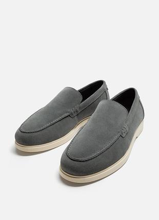 Шкіряні лофери zara
