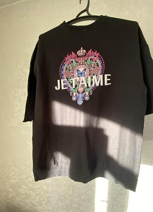 Свитшот с коротким рукавом