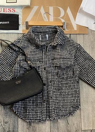 Щільна сорочка в твід zara