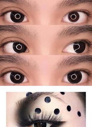 Чорні лінзи без діоптрій, кольорові лінзи