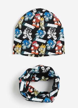 Набір sonic від h&m шапка + хомут