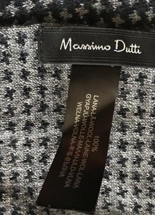 Massimo dutti-шерстяной двусторонний шарф!2 фото