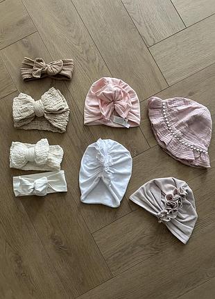 Кепки , бейсболки комплект  12-24м