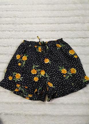 Летние шорты в горох для девочки 9-10 р-primark