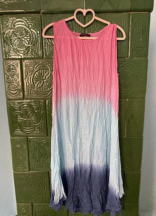Платье 48 л 100% вискоза на жаркое лето