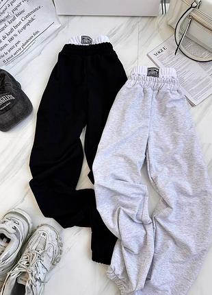 Брюки с имитацией белья