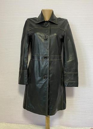 Женский кожаный тренч р м италия