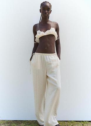 Легкие брюки палаццо zara - с