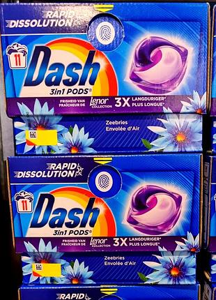 Капсулы для стирки dash 11 шт.