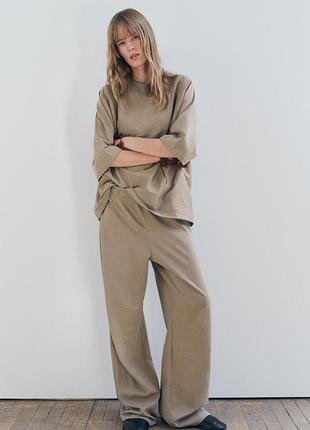 Женские брюки прямого кроя zara