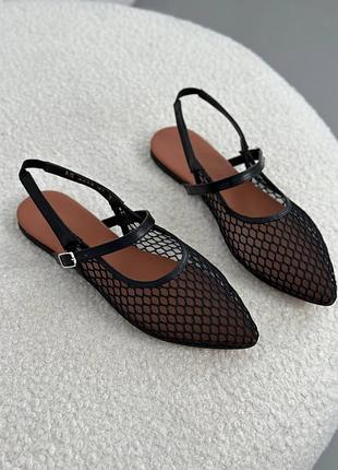 Босоножки женские сеточка слингбеки