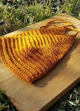Вязаные чепчики handmade