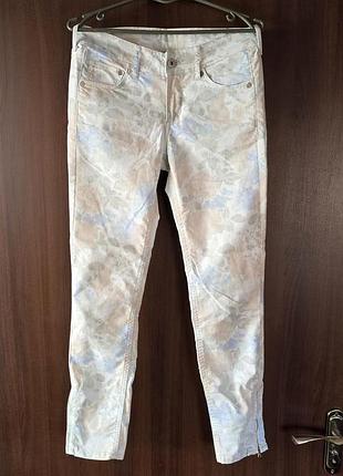 Джинсы летние, скинни, цветные, h&m, 165 рост, xs-s.