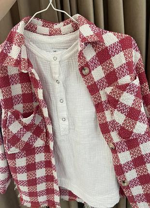 Сорочка -куртка на весну , літо.  осінь. бренду zara 140 зріст