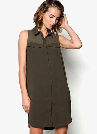 Dorothy perkins платье хаки прямая с карманами