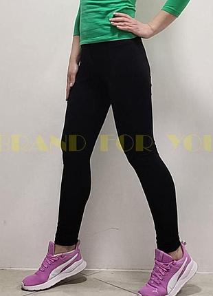 Женские черные леггинсы, лосины