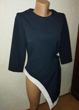 Туника блузка на одну сторону выше