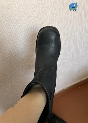 Новые кожаные сапоги zara