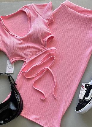 Костюм : топ+юбка