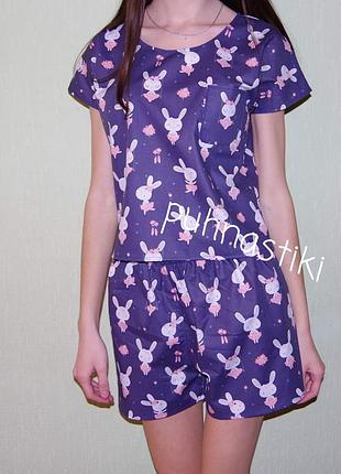 Женская пижама на лето, женская пижама из хлопка