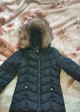 Куртка зимняя на девочку "by kappahl".р.140