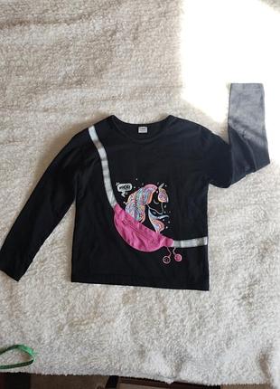 Лонгслив для девочки 8-9 лет