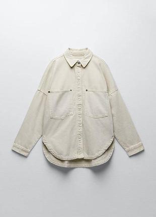 Крутезна куртка сорочка від zara, 100% бавовна