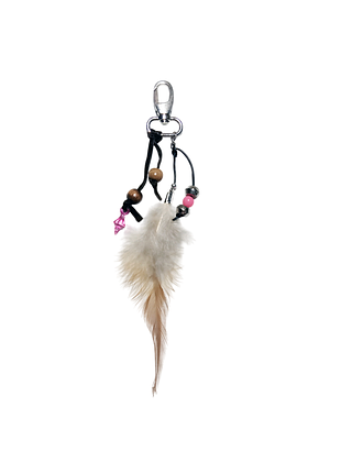 Брелок bird feather розовый