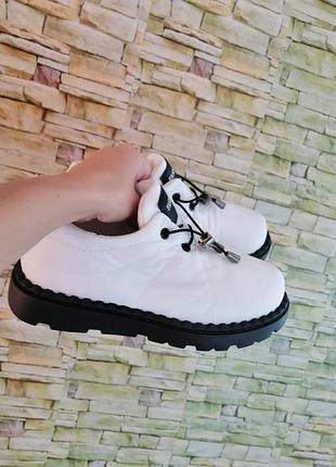 Кроссовки лоферы на меху