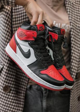 🏀🖤❤️nike air jordan 1 retro black❤️🖤🏀(36рр - 45рр) кроссовки найк джордан высокие7 фото