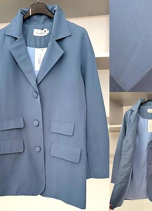 Удлиненный пиджак на подкладке