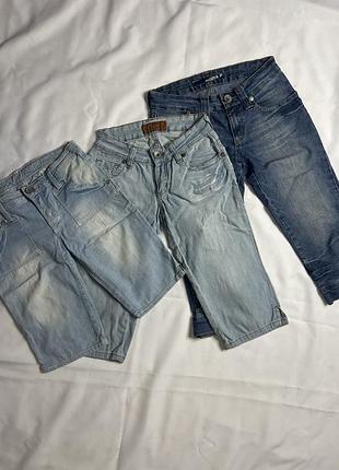 Лот джинсові бриджі