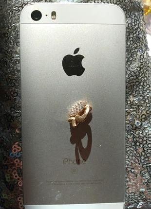 Броши apple,  , золото с сваровски